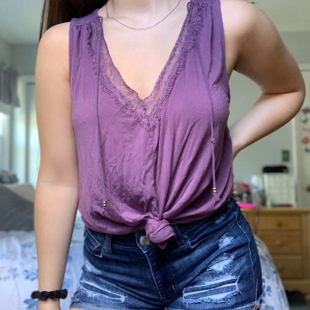 American Eagle Soft & Sexy Purple Tank